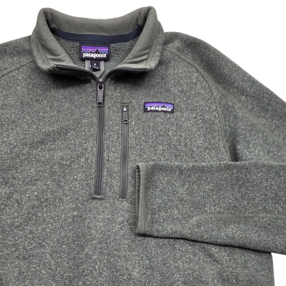 Patagonia Better Sweater 1/4 Zip Fleece Pullover 25522 Green Mens Medium